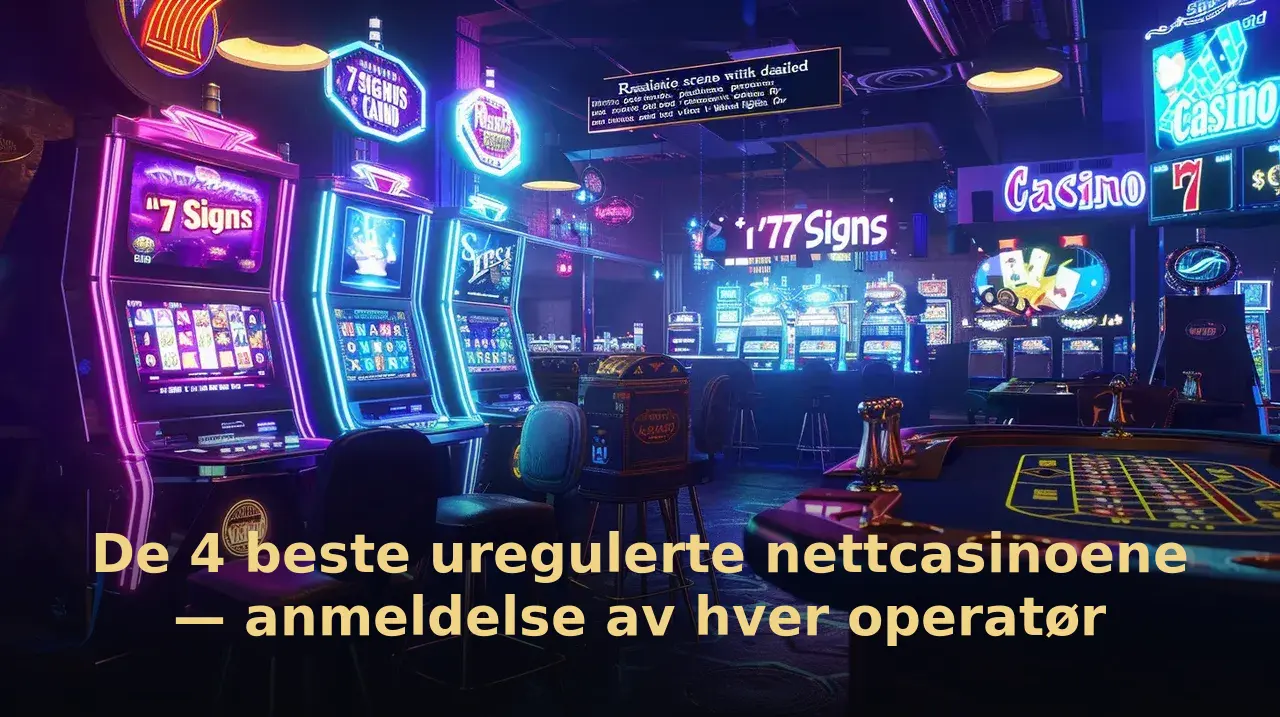 De 5 beste uregulerte nettcasinoene — anmeldelse av hver operatør